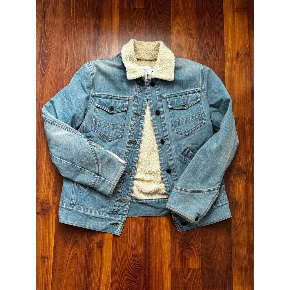 Calvin Klein Men's Fleece Lined Denim Jacket